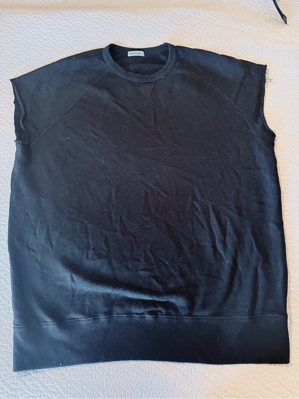 Hiro Clark brand Black Sleeveless Crew Neck Men’s Shirt